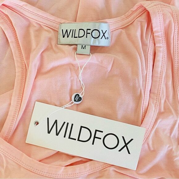 Wildfox Wild Lovers Oversize Tank Top Rainbow Lips Graphic Sz M NWT - Picture 5 of 13